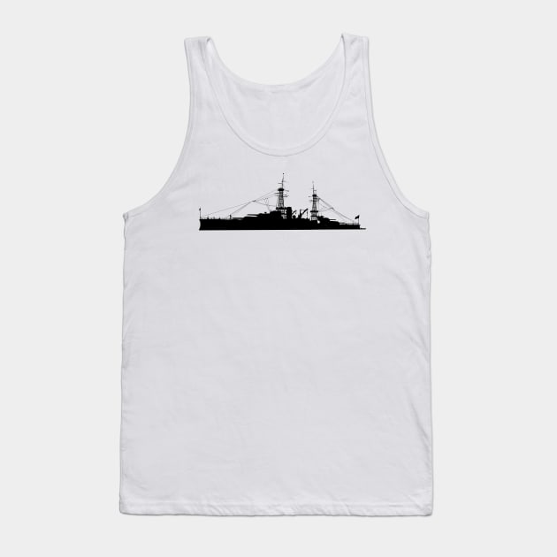 Battleship - USS Arizona - Silhouette Tank Top by twix123844